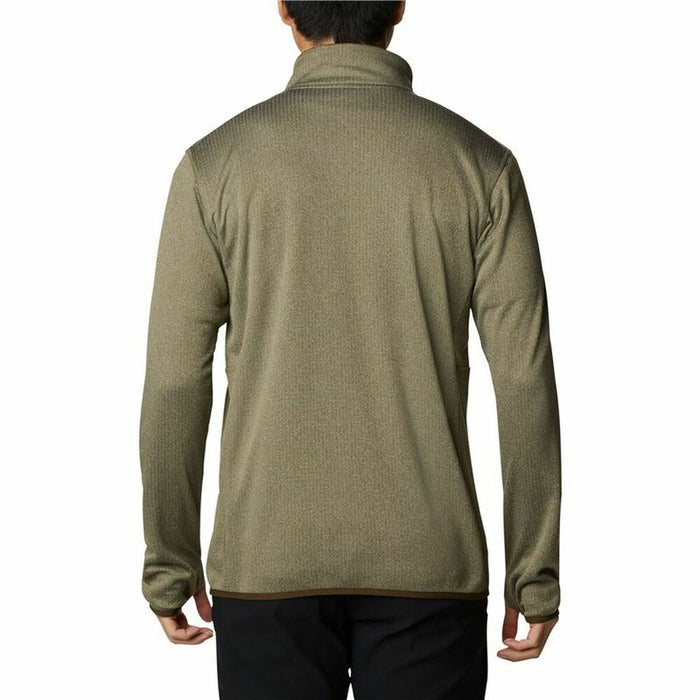 Camisa masculina de lã verde-oliva Columbia Park View