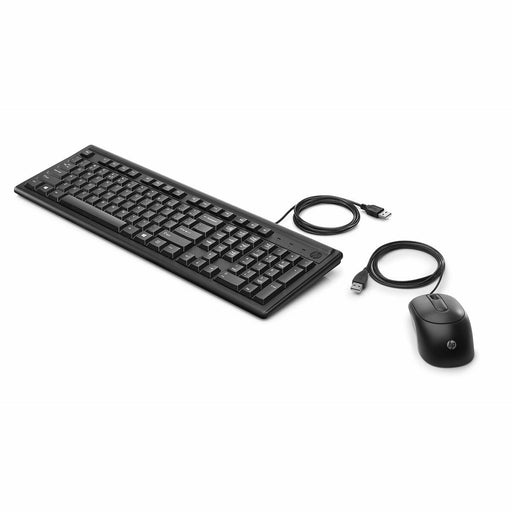 Tastiera e Mouse HP 6HD76AA Nero Qwerty in Spagnolo