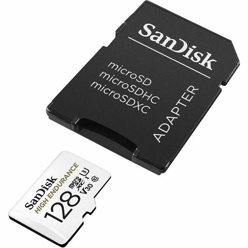 Scheda Di Memoria Micro SD con Adattatore SanDisk High Endurance UHS-I Bianco 128 GB
