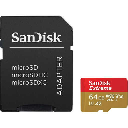 Scheda Di Memoria Micro SD con Adattatore SanDisk Extreme 64 GB