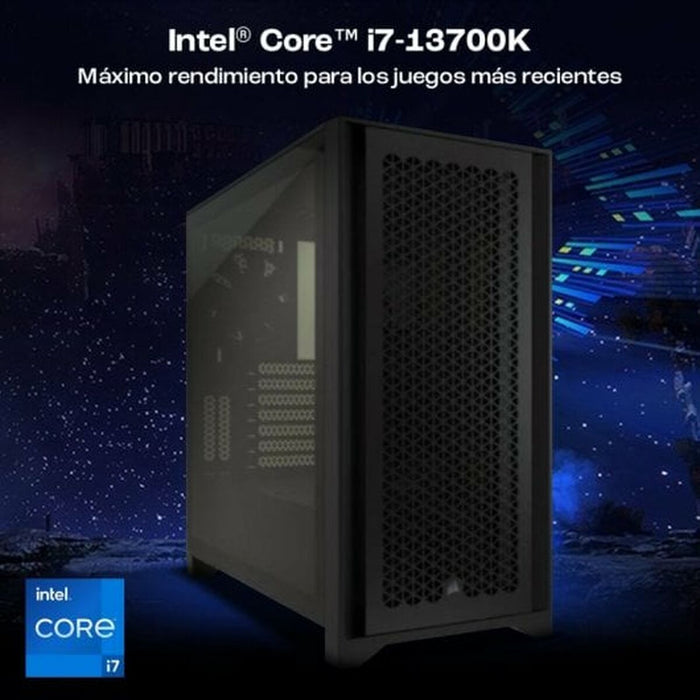 PC da Tavolo PcCom PCC-STD-13700K-4080-BLKW i7-13700K 32 GB RAM 2 TB SSD NVIDIA GeForce RTX 4080