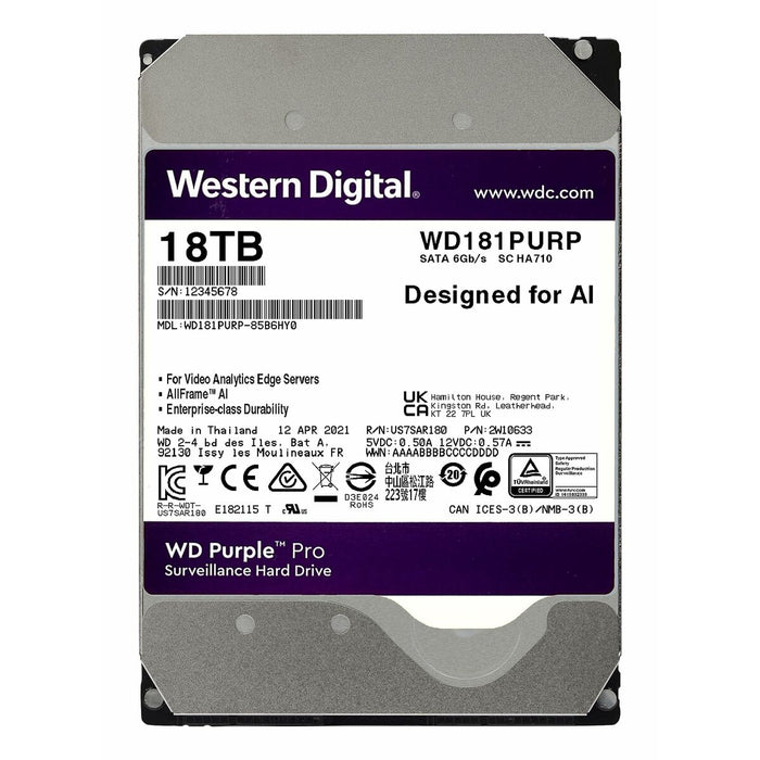 Hard Disk Western Digital Purple Pro 3,5" 18 TB