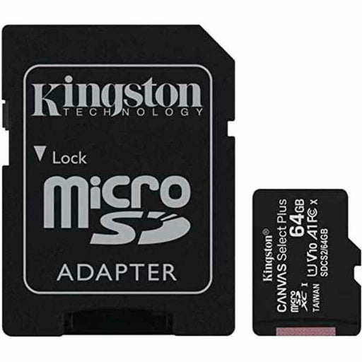 Scheda Di Memoria Micro SD con Adattatore Kingston Canvas Select Plus 64 GB