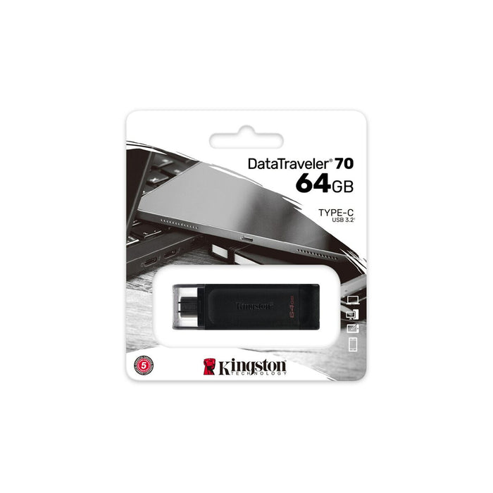 Memoria USB Kingston DT70/64GB Nero 64 GB