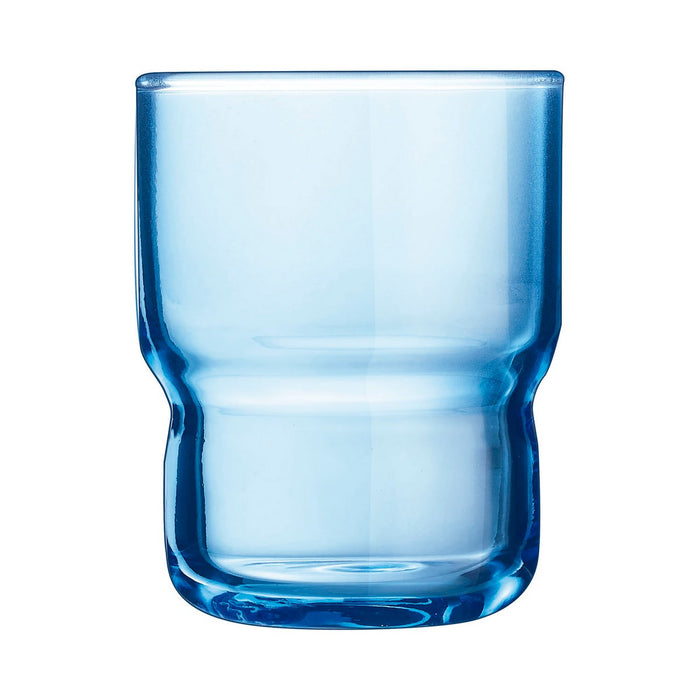 Arcoroc Jarrones Log Bruhs Cristal Azul Claro 6 Piezas 160 ml