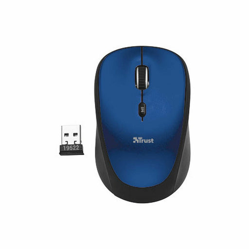 Mouse Ottico Wireless Trust Yvi Nero Azzurro