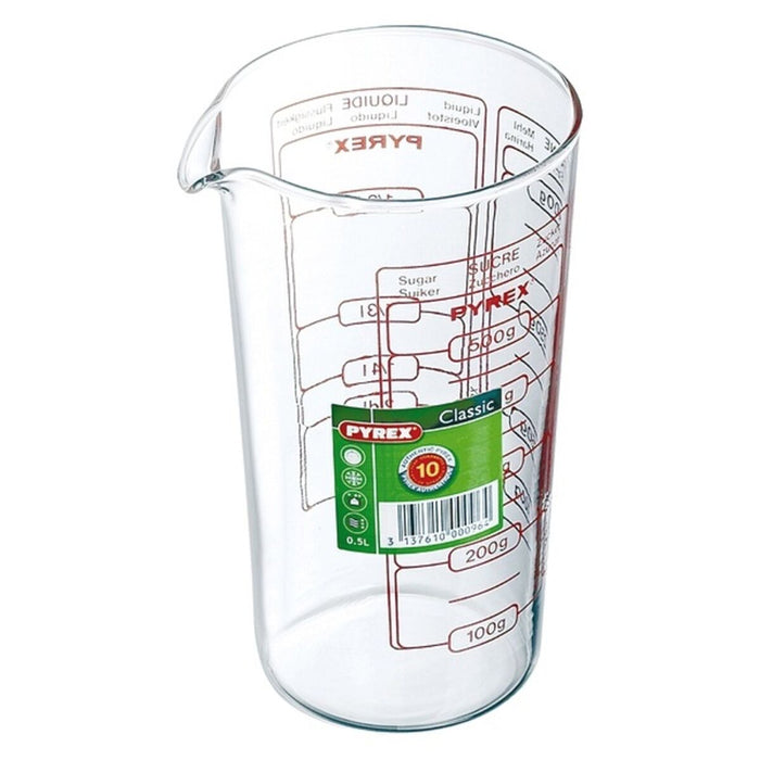 Pyrex Classic Vidrio Copo Vidro Transparente (0,5 L)