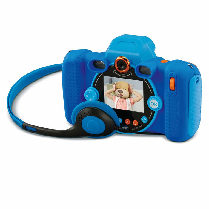 Macchina fotografica giocattolo per bambini Vtech Kidizoom Duo DX Azzurro