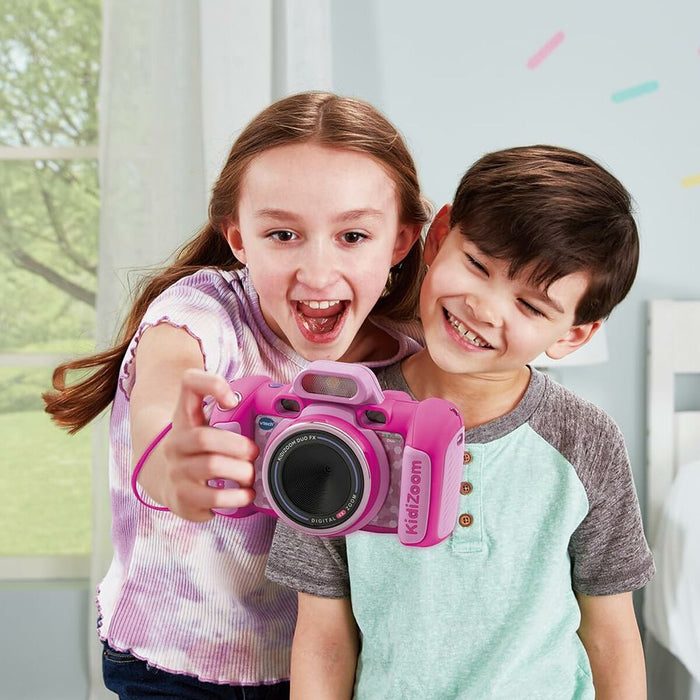 Macchina fotografica giocattolo per bambini Vtech Kidizoom Duo DX Rosa
