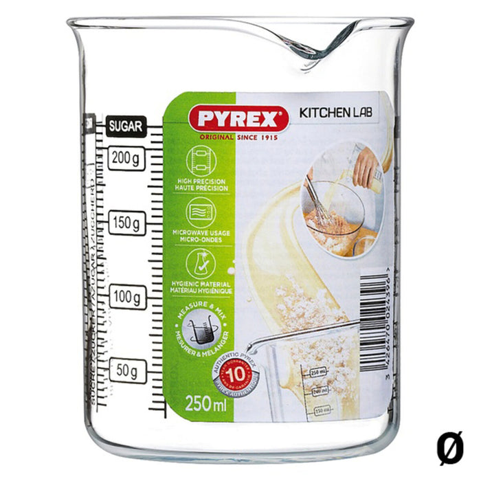 Bicchiere dosatore Pyrex Kitchen Lab Vetro