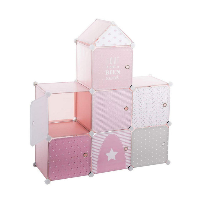 Scaffale Atmosphera Pink Castle Per bambini Componibile polipropilene (95,5 x 32 x 109 cm)