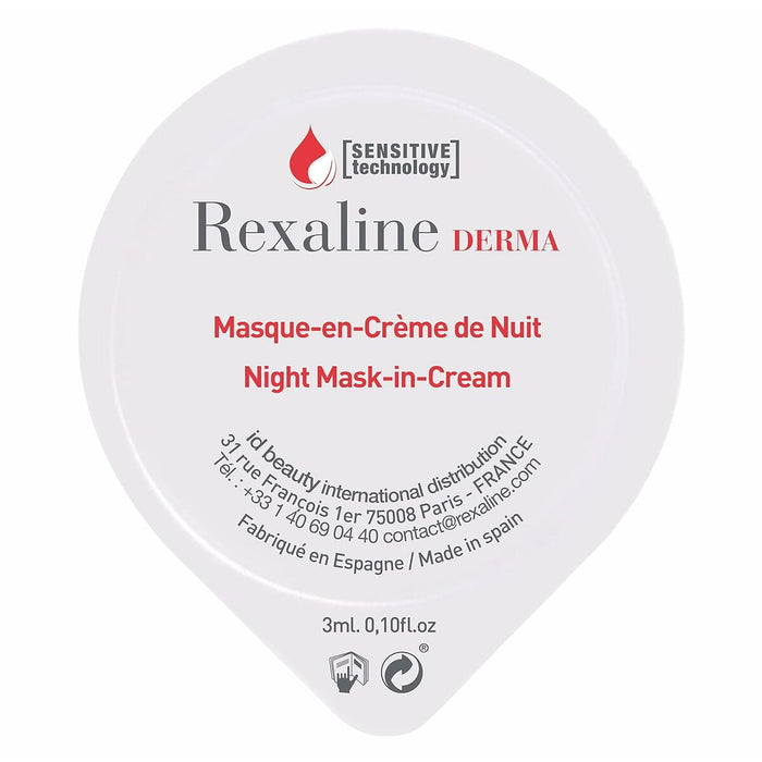 Maschera Idratante Notte Rexaline Derma 3 ml x 6 Pelle sensibile