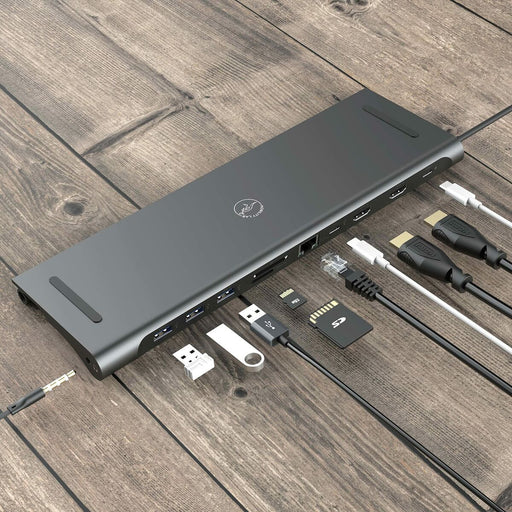 Hub USB Mobility Lab Dock Adapter 11 in 1 Nero Grigio 100 W