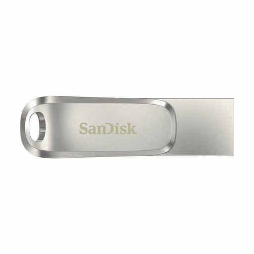 Scheda Di Memoria Micro SD con Adattatore SanDisk SDDDC4-128G-G46 128GB Portachiavi Argentato Acciaio 128 GB