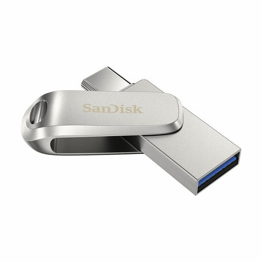 Memoria USB SanDisk Ultra Dual Drive Luxe Argentato Acciaio 32 GB