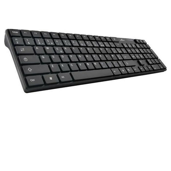 Tastiera e Mouse Bluestork BLU3760162063431 AZERTY Nero