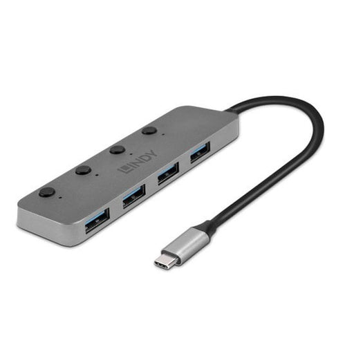 Hub USB-C LINDY 43383 Grigio (1 Unità)