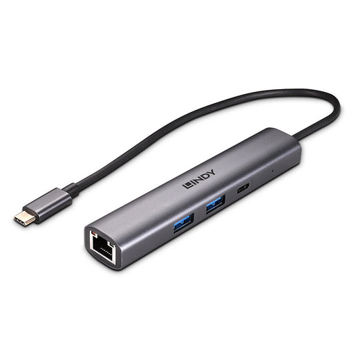 Hub USB-C LINDY 43385 Grigio