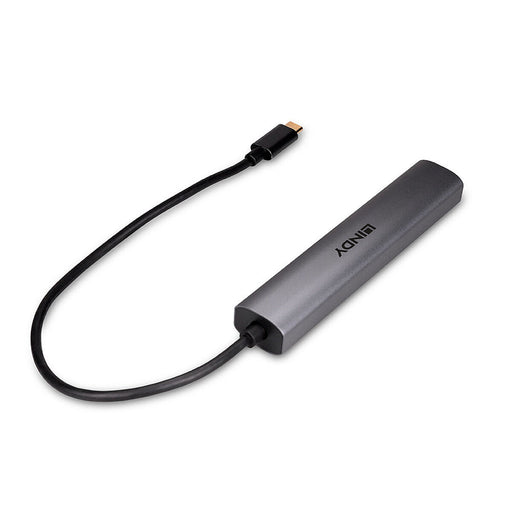 Hub USB-C LINDY 43385 Grigio