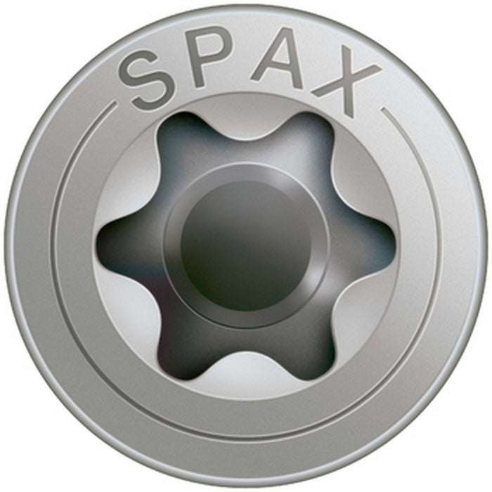 Scatola a viti SPAX Legno Acciaio inossidabile Testa piatta 25 Pezzi (4 x 35 mm)