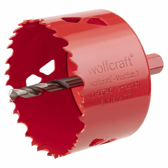 Broca/fresadora de coroa Wolfcraft Ø 74 mm