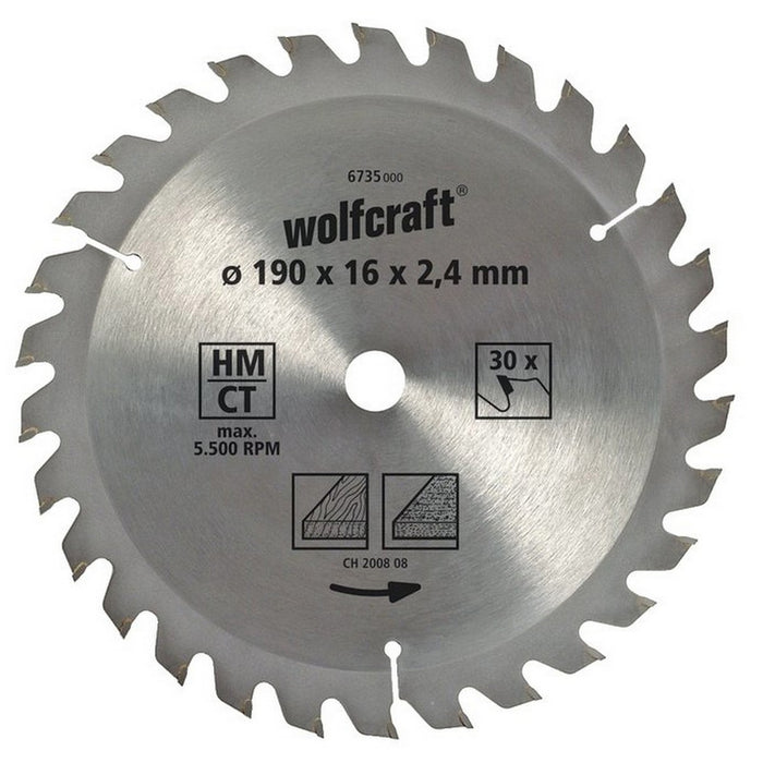 Disco da taglio Wolfcraft 6733000 160 x 2,4 mm