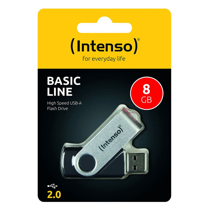 Memoria USB INTENSO 3503460 8 GB Nero Nero/Argentato 8 GB