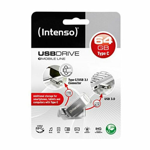 Memoria USB INTENSO 3536490 64 GB Argentato 64 GB Memoria USB