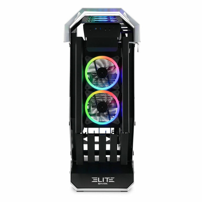 Case computer desktop ATX Sharkoon ELITE SHARK CA700 LED RGB Nero/Bianco Bianco