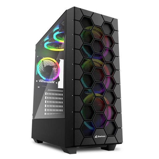 Case computer desktop ATX Sharkoon RGB HEX Nero