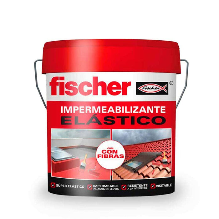 Impermeabilizante Fischer Elastico Rojo 15 L