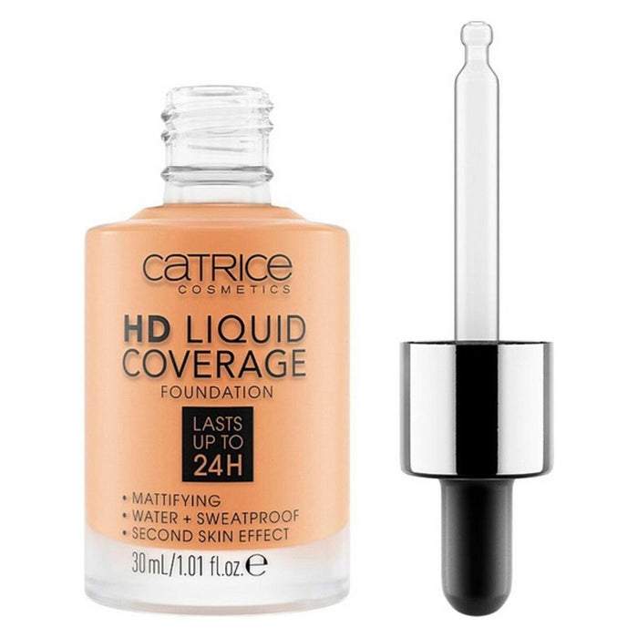 Base per Trucco Fluida Hd Liquid Coverage Foundation Catrice