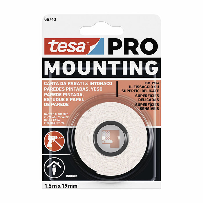 TESA Mounting Pro dupla face 19 mm x 5 m