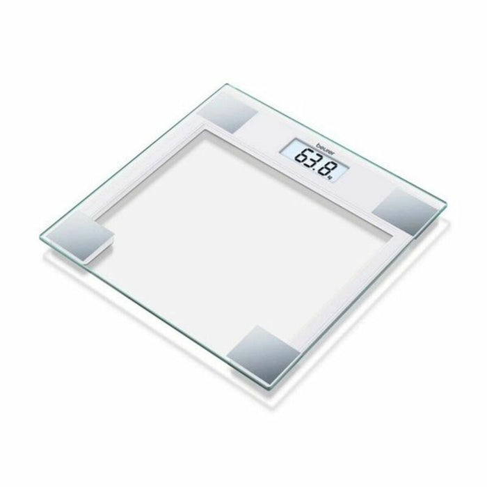 Balança de banheiro digital Beurer GS-14 transparente branco