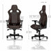 Sedia Gaming Noblechairs Epic Marrone Nero