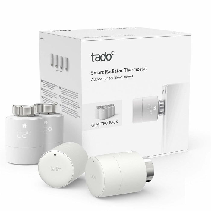 Termostato Radiador Tado Smart - Quattro Branco (4 Unidades)