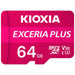 Scheda Di Memoria Micro SD con Adattatore Kioxia Exceria Plus Rosa Classe 10 UHS-I U3