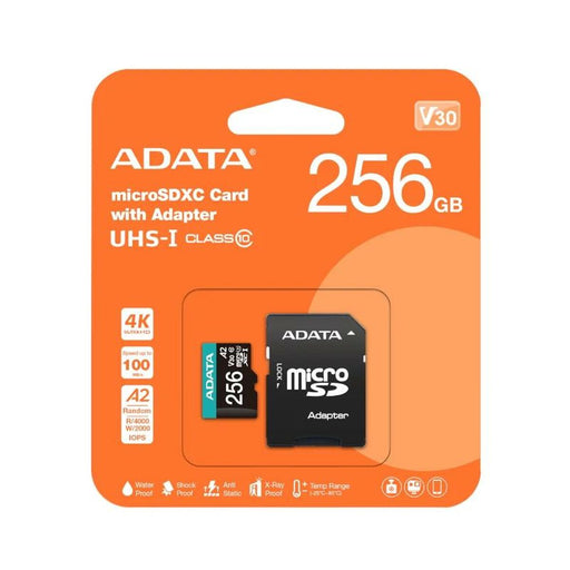 Scheda Micro SD Adata AUSDX256GUI3V30SA2 256 GB