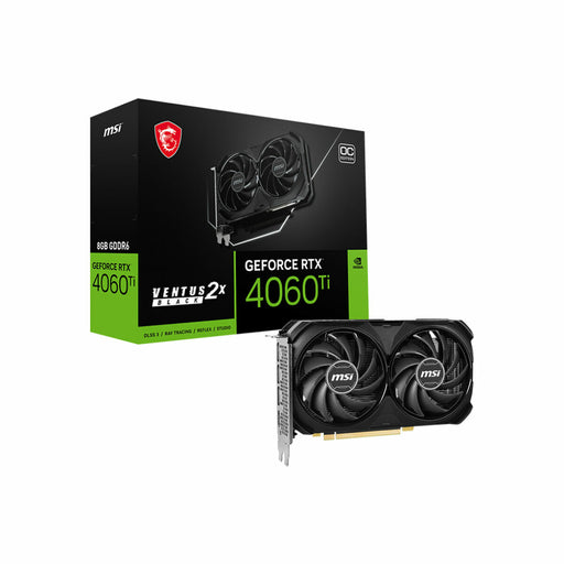 Scheda Grafica MSI GEFORCE RTX 4060 TI VENTUS 2X BLACK 8G OC Geforce RTX 4060 Ti 8 GB GDDR6