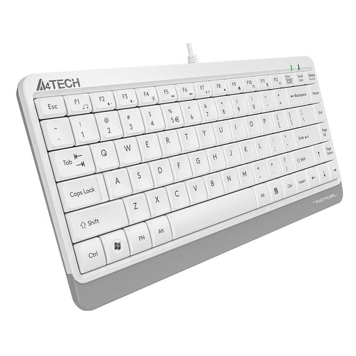 Tastiera A4 Tech A4TKLA47119 QWERTY Bianco Inglese