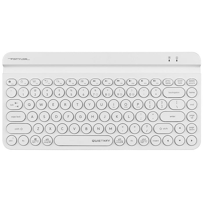 Tastiera A4 Tech A4TKLA47187 QWERTY Bianco