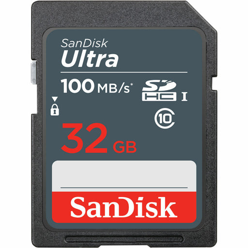 Scheda Di Memoria SD SanDisk Ultra SDHC Mem Card 100MB/s Azzurro Nero 32 GB