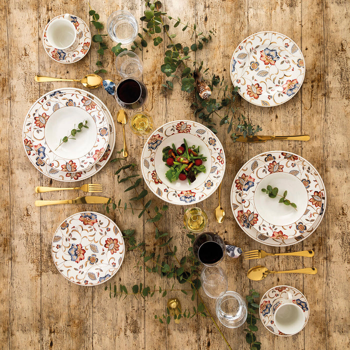 Prato de Sopa Queen´s By Churchill Jacobean Floral Cerâmica Serviço de Jantar 22,8 cm (6 Unidades)