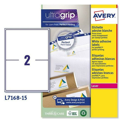 Etichette per Stampante Avery L7168 Bianco 15 Fogli 199,6 x 143,5 mm (5 Unità)