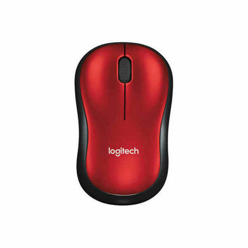 Mouse senza Fili Logitech M185 Rosso Nero/Rosso
