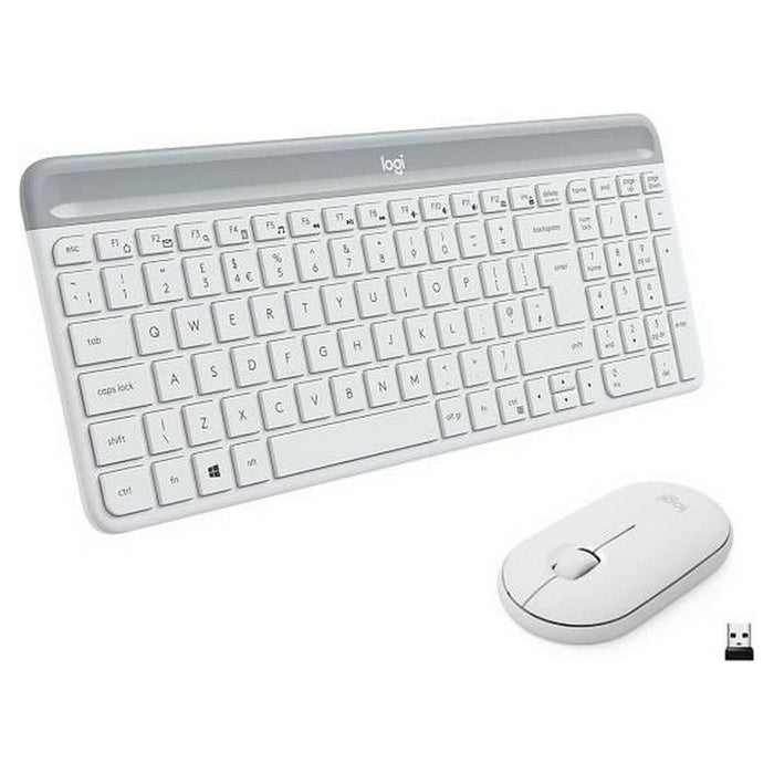 Mouse e Tastiera Logitech  MK470 Bianco Francese AZERTY