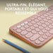 Tastiera Bluetooth con Supporto per Tablet Logitech K380 Francese Rosa AZERTY
