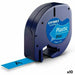 Nastro Laminato per Etichettatrici Dymo 91205 12 mm LetraTag® Nero Azzurro (10 Unità)