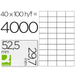 Etichette adesive Q-Connect KF00574 Bianco 100 fogli 52,5 x 29,7 mm 40 Etichette