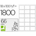 Etichette adesive Q-Connect KF01583 Bianco 100 fogli 66 x 46 mm
